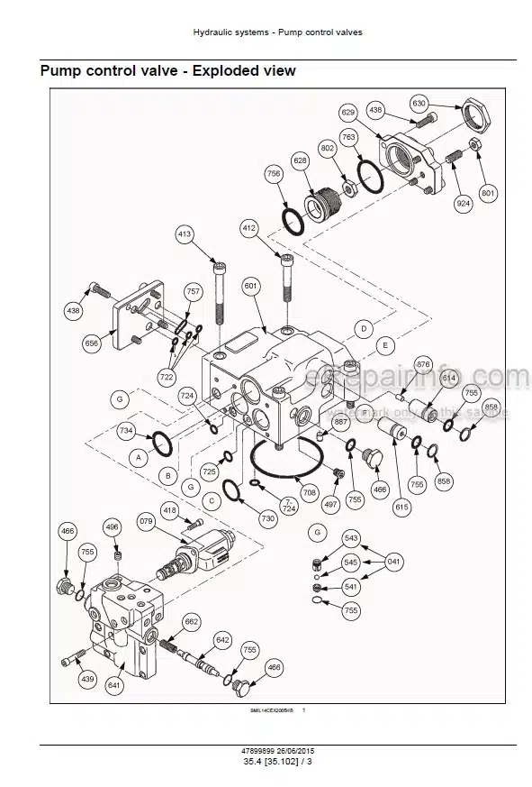 Photo 6 - Case CX300D Service Manual Crawler Excavator 47899899