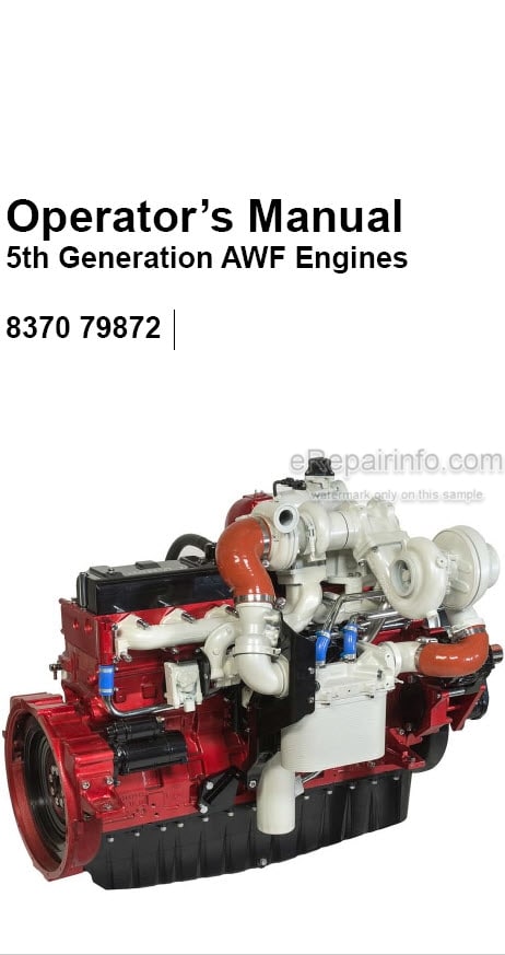 Photo 4 - AGCO Power 5th Generation AWF Operators Manual Engine 8370-79872