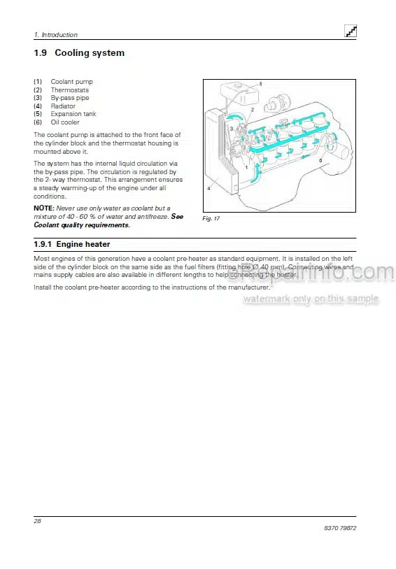 Photo 3 - AGCO Power 5th Generation AWF Operators Manual Engine 8370-79872