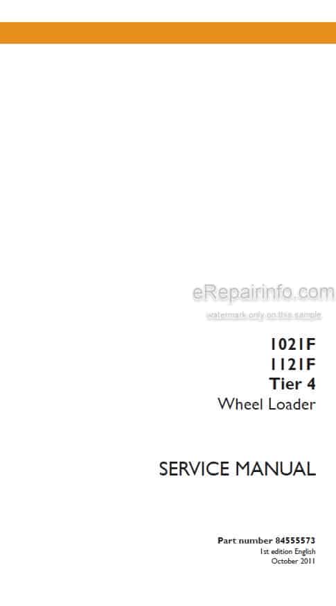 Photo 5 - Case 1021F 1121F Tier 4 Service Manual Wheel Loader[2]