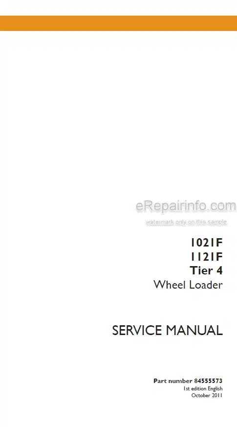 Photo 5 - Case 1021F 1121F Tier 4 Service Manual Wheel Loader[2]