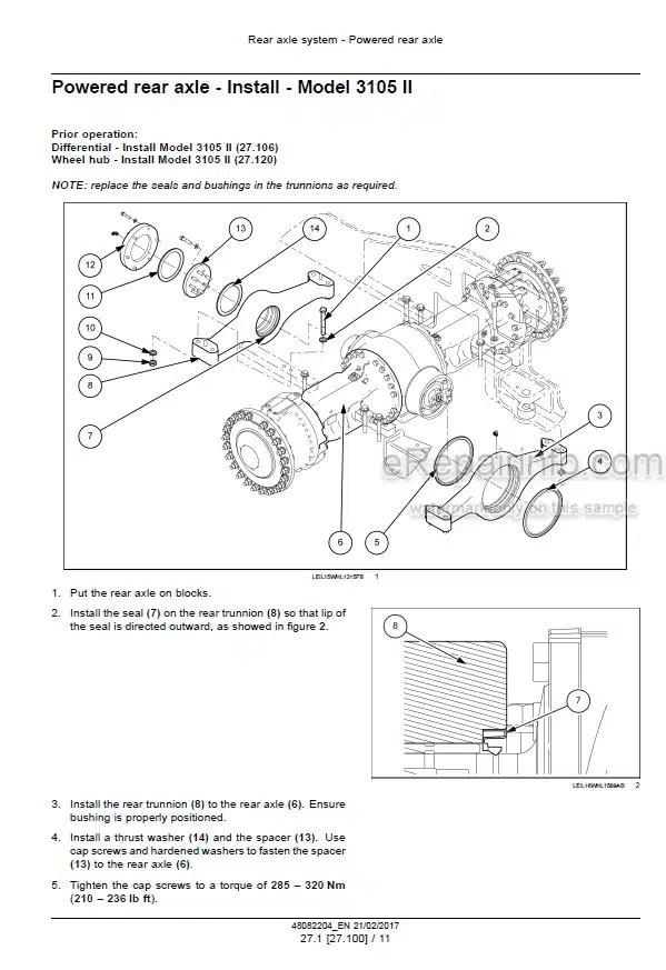 Photo 3 - Case 1021G 1121G Stage IV Service Manual Wheel Loader[2]