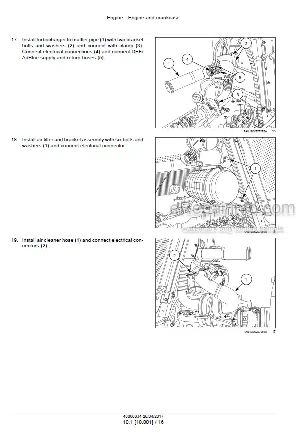 Photo 1 - Case 1150M Stage IIIB Service Manual Crawler Dozer 48080034