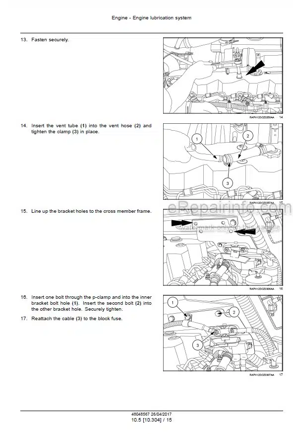 Photo 3 - Case 1650M Stage IIIB Service Manual Crawler Dozer 48048567