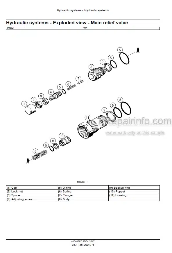Photo 6 - Case 1650M Stage IIIB Service Manual Crawler Dozer 48048567