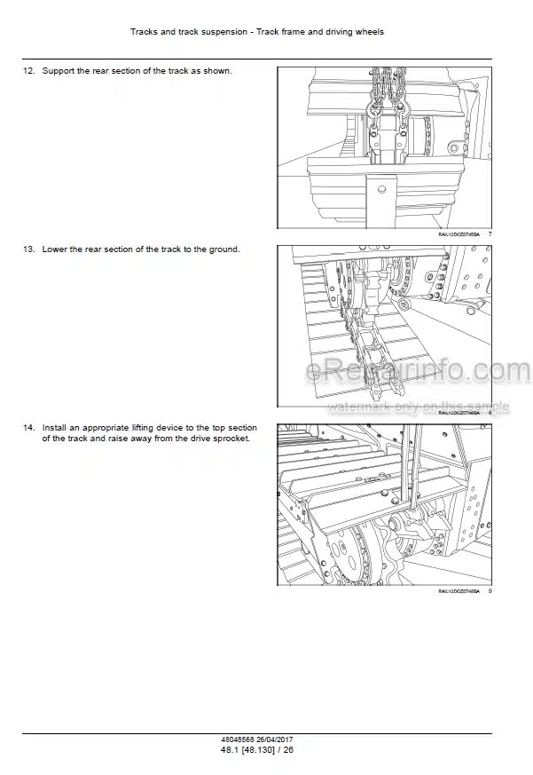 Photo 2 - Case 1650M Tier 2 Service Manual Crawler Dozer 48048568