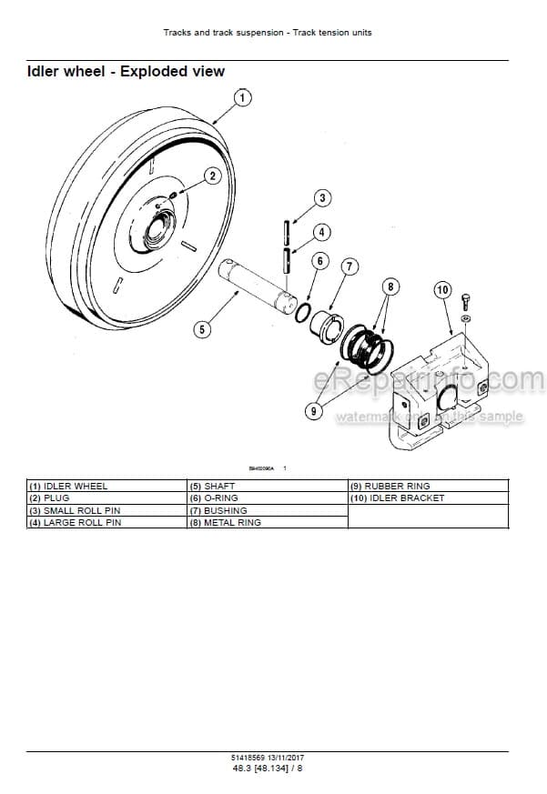 Photo 3 - Case 1650M Tier 4A Interim Service Manual Crawler Dozer 51418569