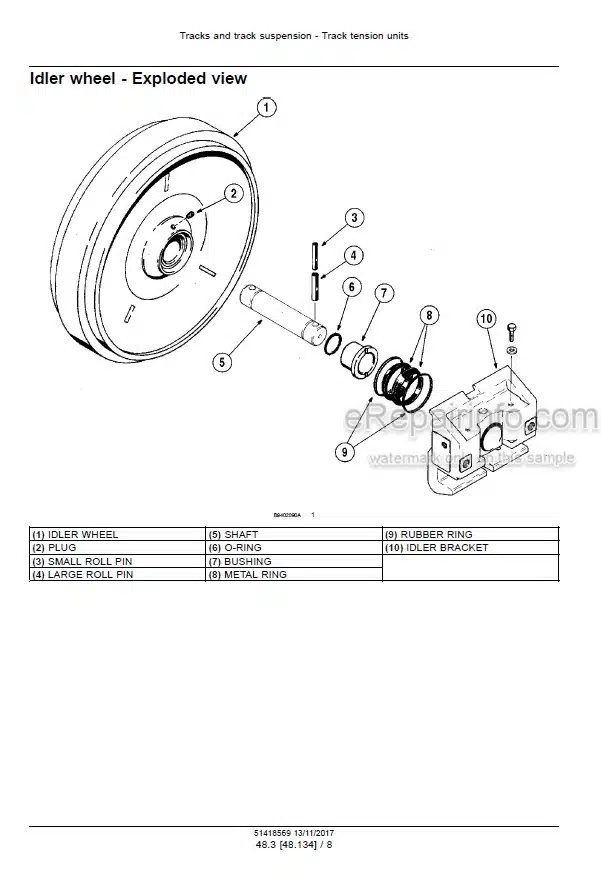 Photo 3 - Case 1650M Tier 4A Interim Service Manual Crawler Dozer 51418569