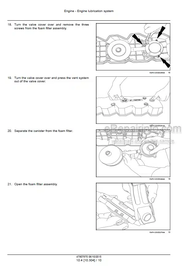 Photo 6 - Case 1650 Tier 2 Service Manual Crawler Dozer 47907870