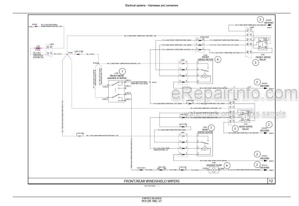 Photo 6 - Case 2050M Stage IIIB Service Manual Crawler Dozer 47907872