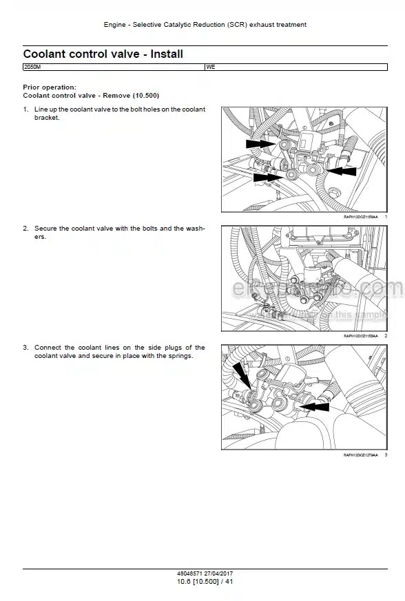 Photo 4 - Case 2050M Stage IIIB Service Manual Crawler Dozer 48048571