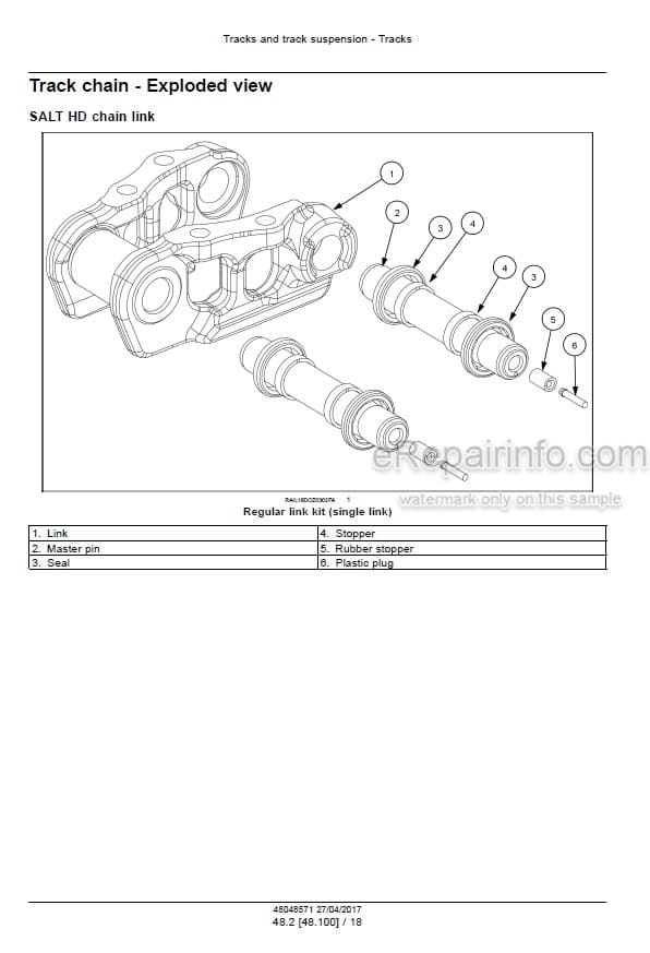 Photo 6 - Case 2050M Stage IIIB Service Manual Crawler Dozer 48048571