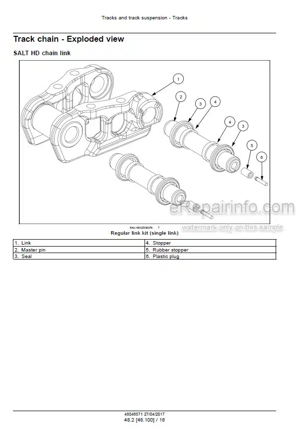 Photo 6 - Case 2050M Stage IIIB Service Manual Crawler Dozer 48048571