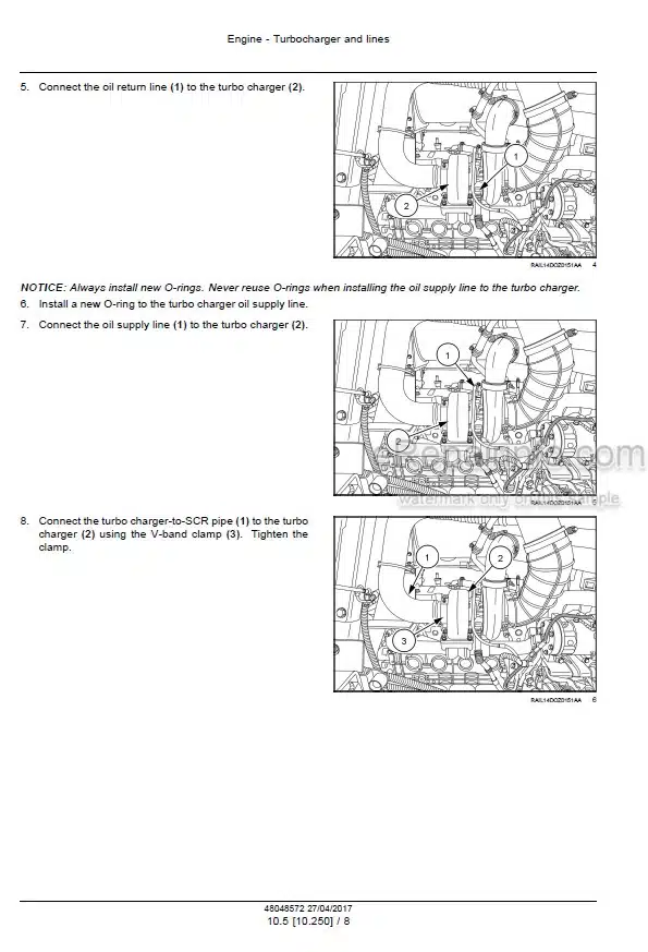 Photo 5 - Case 2050M Tier 2 Service Manual Crawler Dozer 48048572