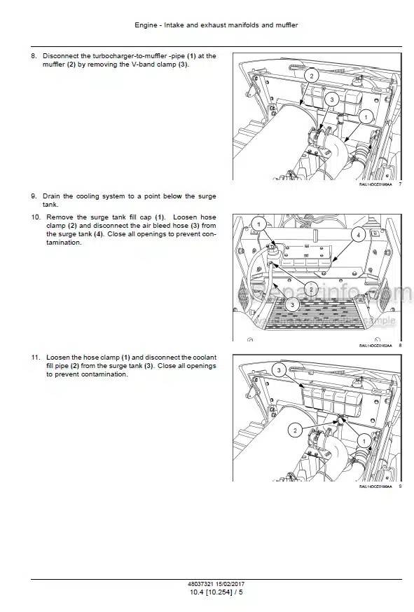 Photo 4 - Case 2050M Tier 2 Tier 3 Service Manual Crawler Dozer 48037321