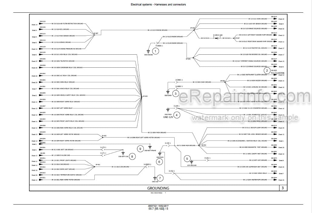 Photo 3 - Case 2050M Tier 2 Tier 3 Service Manual Crawler Dozer 48037321