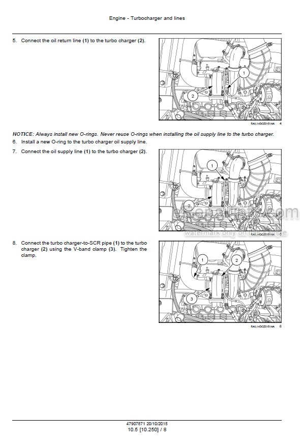 Photo 1 - Case 2050M Tier 4A Interim Service Manual Crawler Dozer