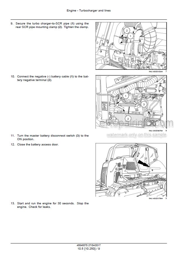Photo 2 - Case 2050M Tier 4B Final Service Manual Crawler Dozer 48048570