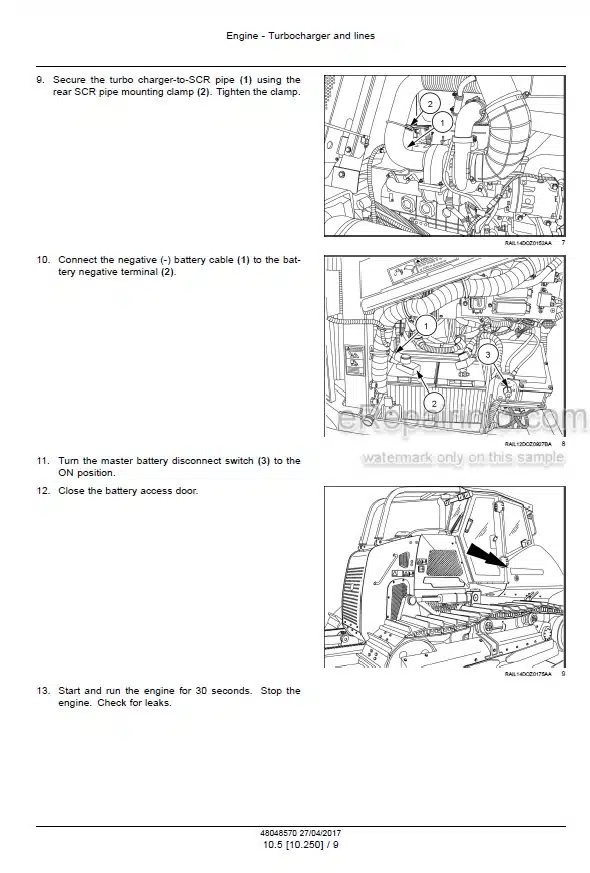 Photo 2 - Case 2050M Tier 4B Final Service Manual Crawler Dozer 48048570