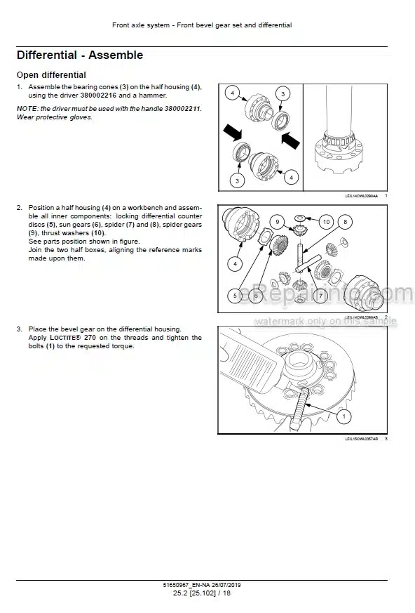 Photo 8 - Case 21F 121F 221F 321F Tier 4B Final Service Manual Compact Wheel Loader 51650967