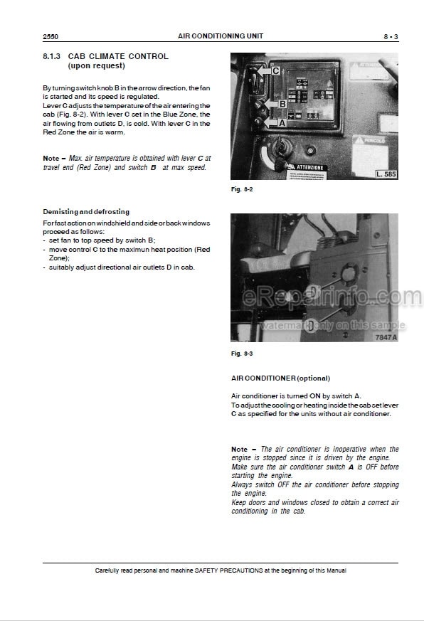 Photo 3 - Case 2550 Service Manual Crawler Dozer 84414739B