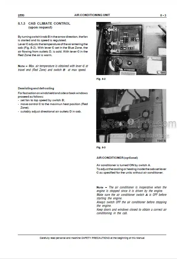 Photo 1 - Case 2550 Service Manual Crawler Dozer 84414739B