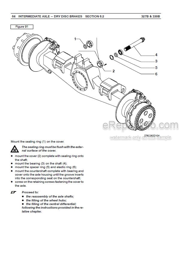 Photo 6 - Case 327B 330B Service Manual Articulated Dump Truck 87573455A