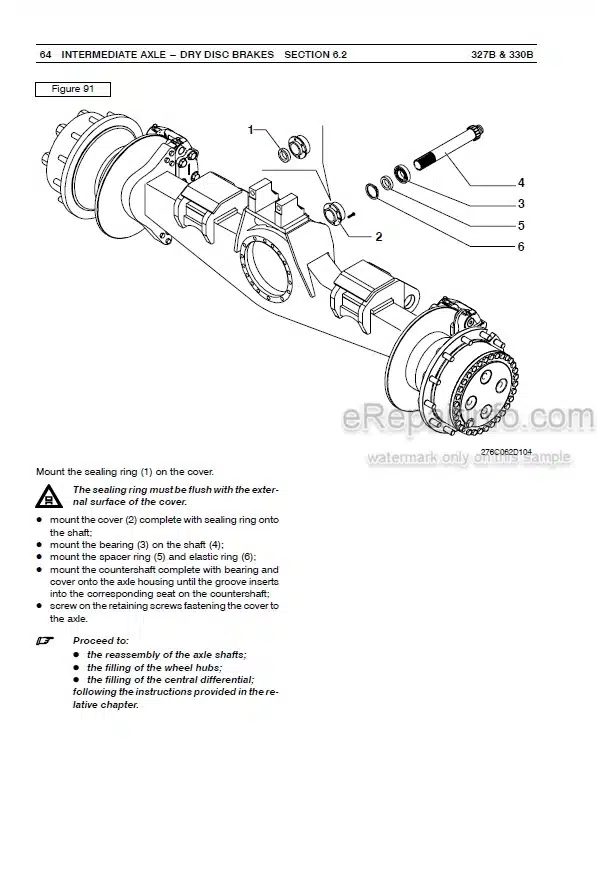 Photo 6 - Case 327B 330B Service Manual Articulated Dump Truck 87573455A