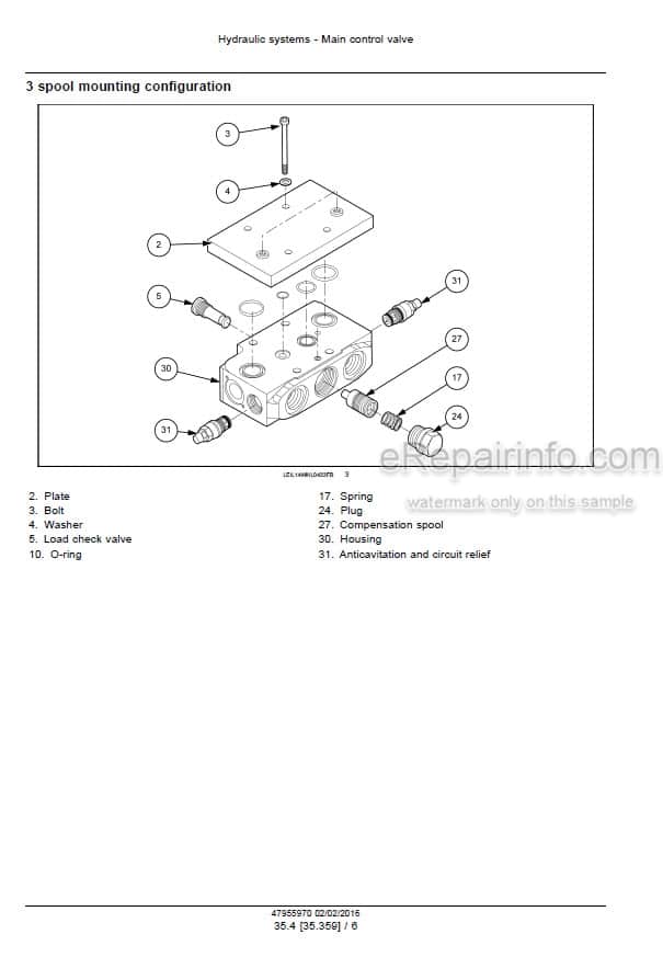Photo 6 - Case 521F Tier 4B Final Service Manual Wheel Loader