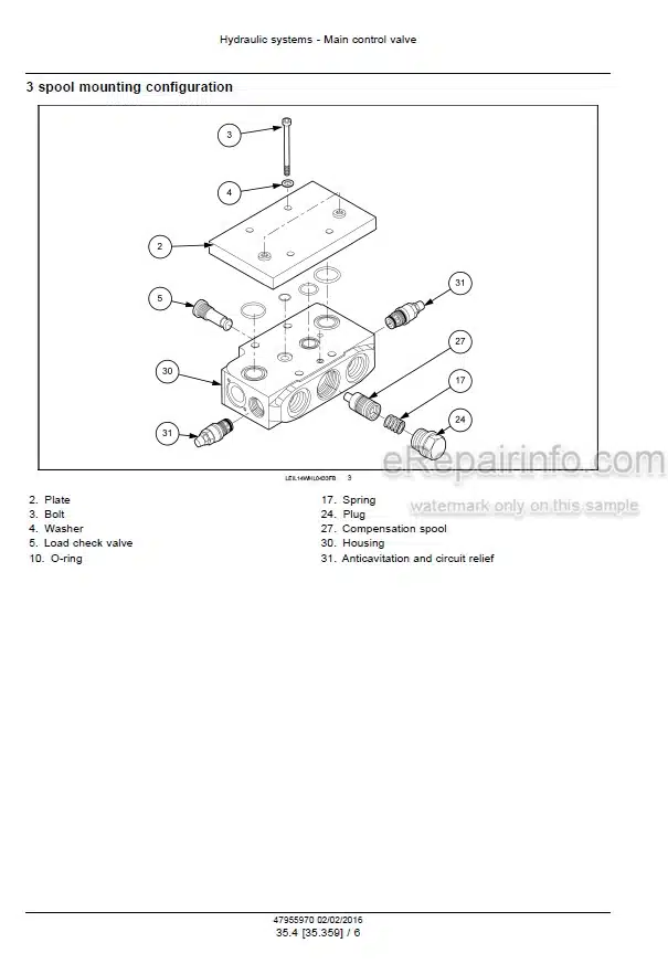 Photo 6 - Case 521F Tier 4B Final Service Manual Wheel Loader