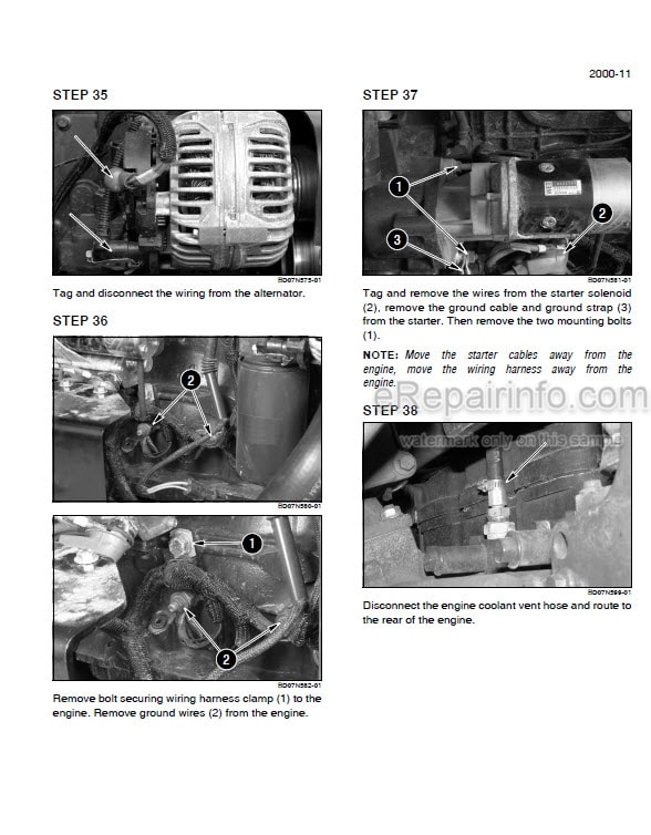 Photo 2 - Case 521F Tier IV Service Manual Wheel Loader 84581916A