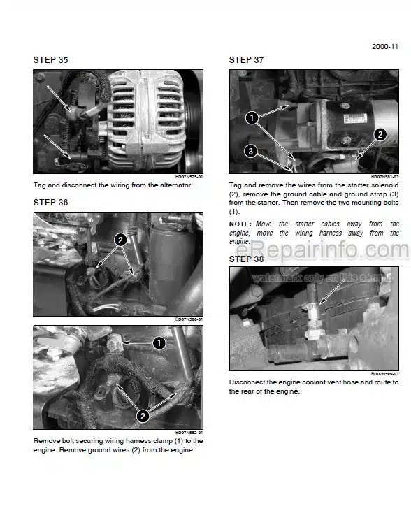 Photo 2 - Case 521F Tier IV Service Manual Wheel Loader 84581916A