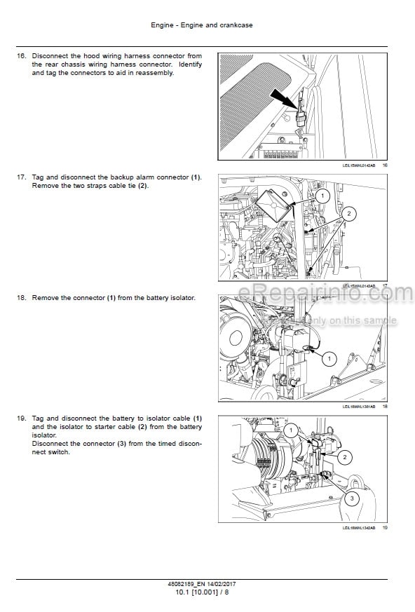 Photo 7 - Case 521G Stage IV Service Manual Wheel Loader 51428203
