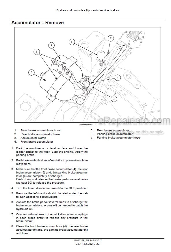 Photo 3 - Case 521G Stage IV Service Manual Wheel Loader 48082189