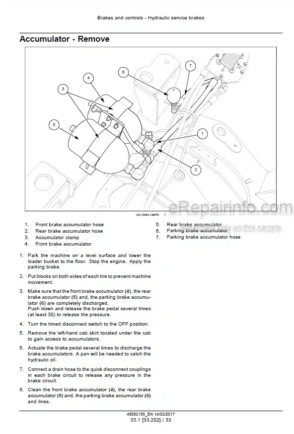 Photo 3 - Case 521G Stage IV Service Manual Wheel Loader 48082189