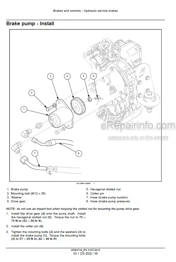 Photo 3 - Case 521G Tier 2 Service Manual Wheel Loader 48083739