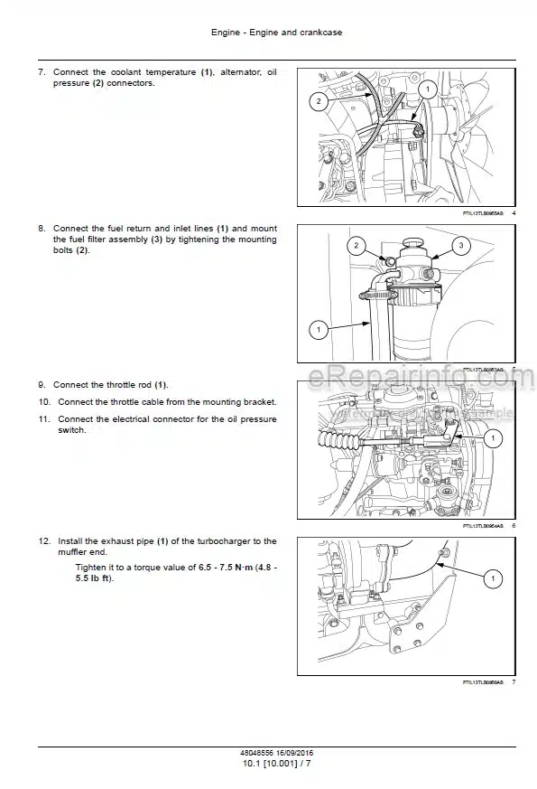 Photo 4 - Case 570ST Service Manual Backhoe Loader 48048556