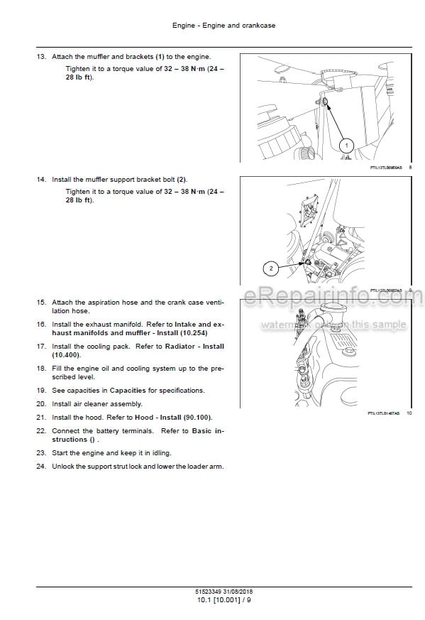 Photo 11 - Case 570ST The King Service Manual Backhoe Loader 51523349