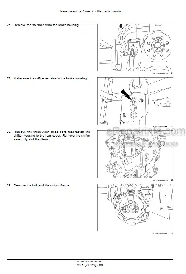 Photo 6 - Case 580NEP Tier 4B Final Service Manual Tractor Loader Backhoe 48194542