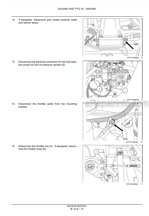 Photo 8 - Case 580M 580 590 Super M Super M Plus Series 3 Repair Manual Loader Backhoe 87728449NA