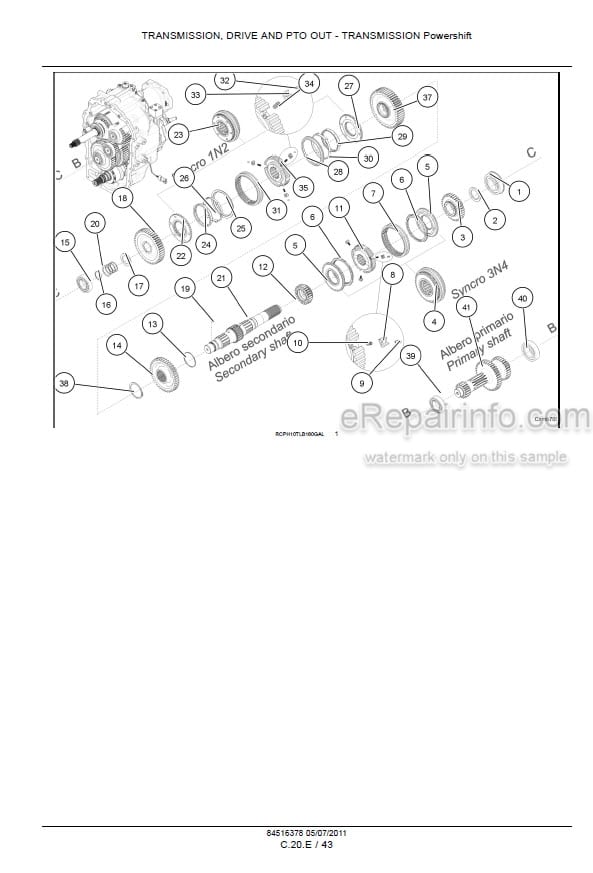 Photo 6 - Case 580N 580SN WT 580SN 590SN Service Manual Tractor Loader Backhoe