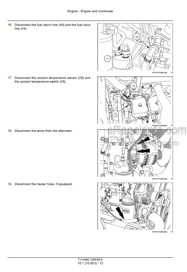 Photo 1 - Case 580N Service Manual Loader Backhoe 71114480