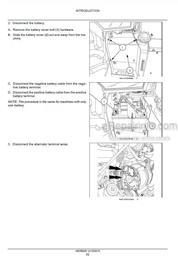 Photo 8 - Case 580N 580SN WT 580SN 590SN Tier 4B Final Service Manual Tractor Loader Backhoe