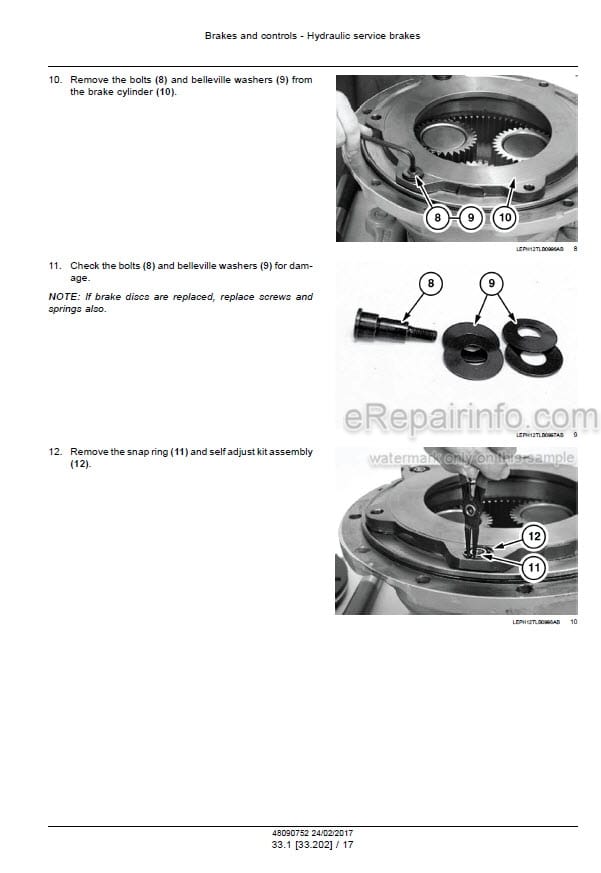 Photo 8 - Case 580ST 590ST 695ST Stage IV Service Manual Tractor Backhoe Loader 48090752