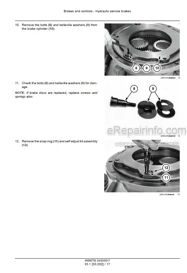 Photo 3 - Case 580ST 590ST 695ST Stage IV Service Manual Tractor Backhoe Loader 48090752