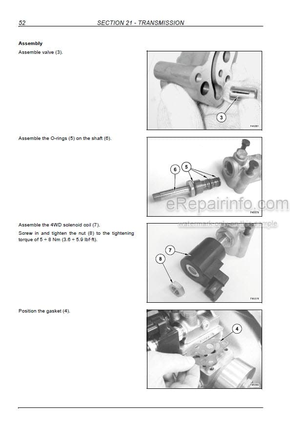 Photo 7 - Case 580T 580ST 590ST 695ST Service Manual Backhoe Loader