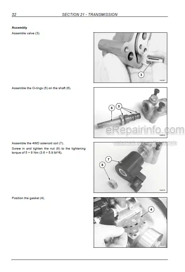 Photo 7 - Case 586G 588G Series 3 Tier 3 Repair Manual Forklift 87728464NA