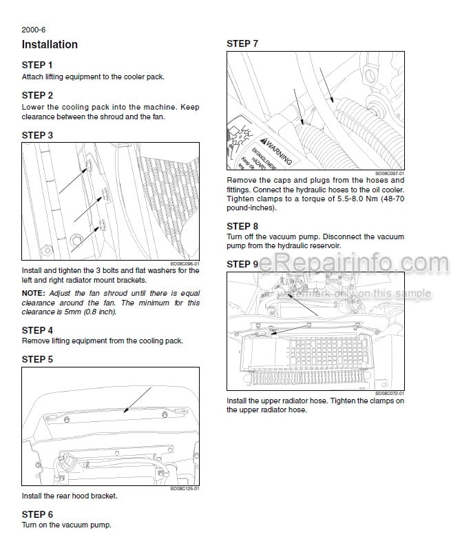 Photo 3 - Case 586G 588G Series 3 Tier 3 Repair Manual Forklift 87728464NA