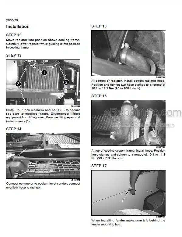 Photo 8 - Case 586G 588G Series 3 Tier 3 Repair Manual Forklift 87728464NA