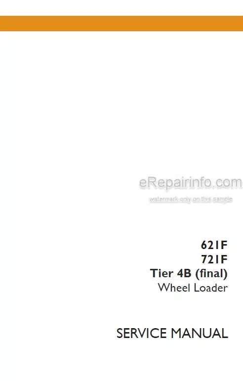 Photo 5 - Case 621F 721F Tier 4B Final Service Manual Wheel Loader